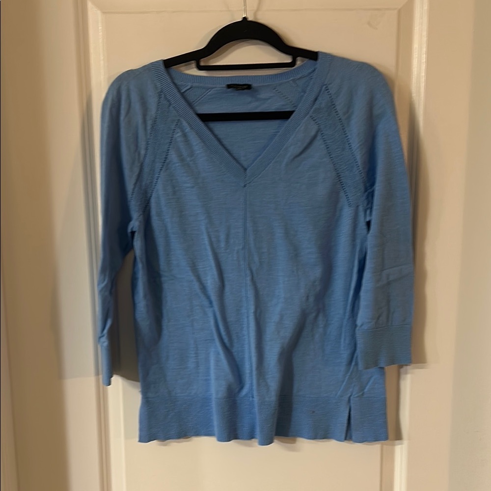 Talbots Light Blue Knit Top